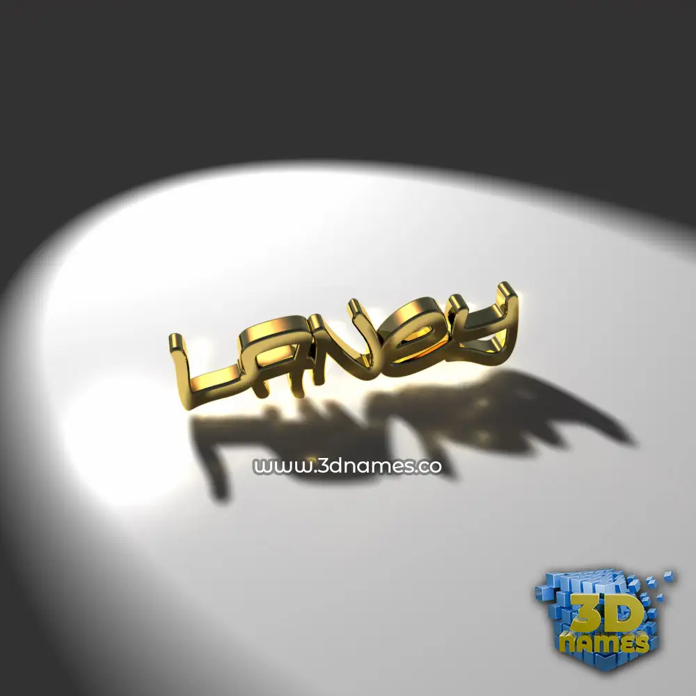 laney in Gold Shine style - 3D name wallpaper