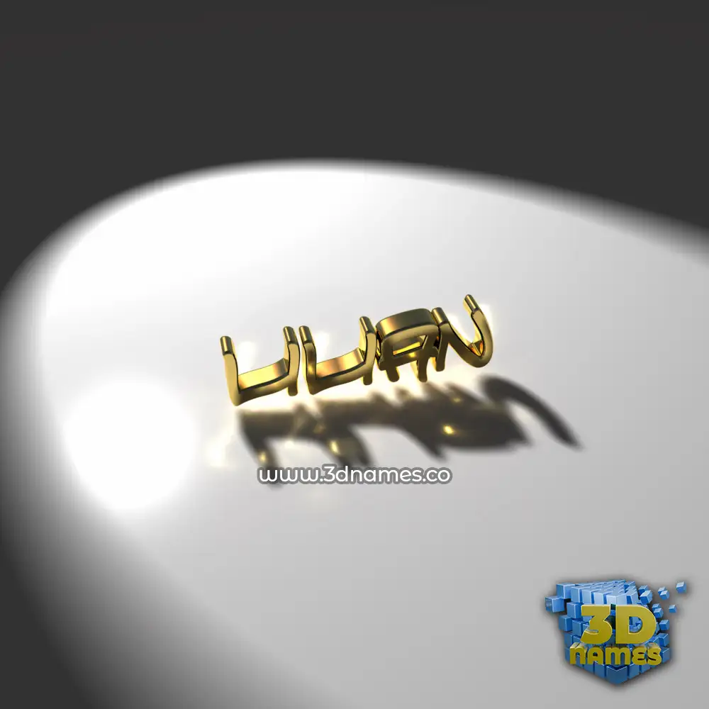 lilian in Gold Shine style - 3D name wallpaper