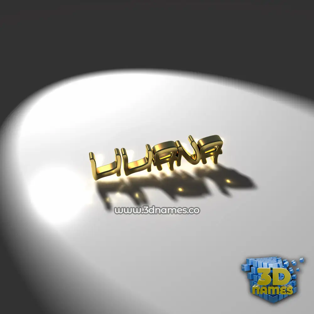 liliana in Gold Shine style - 3D name wallpaper