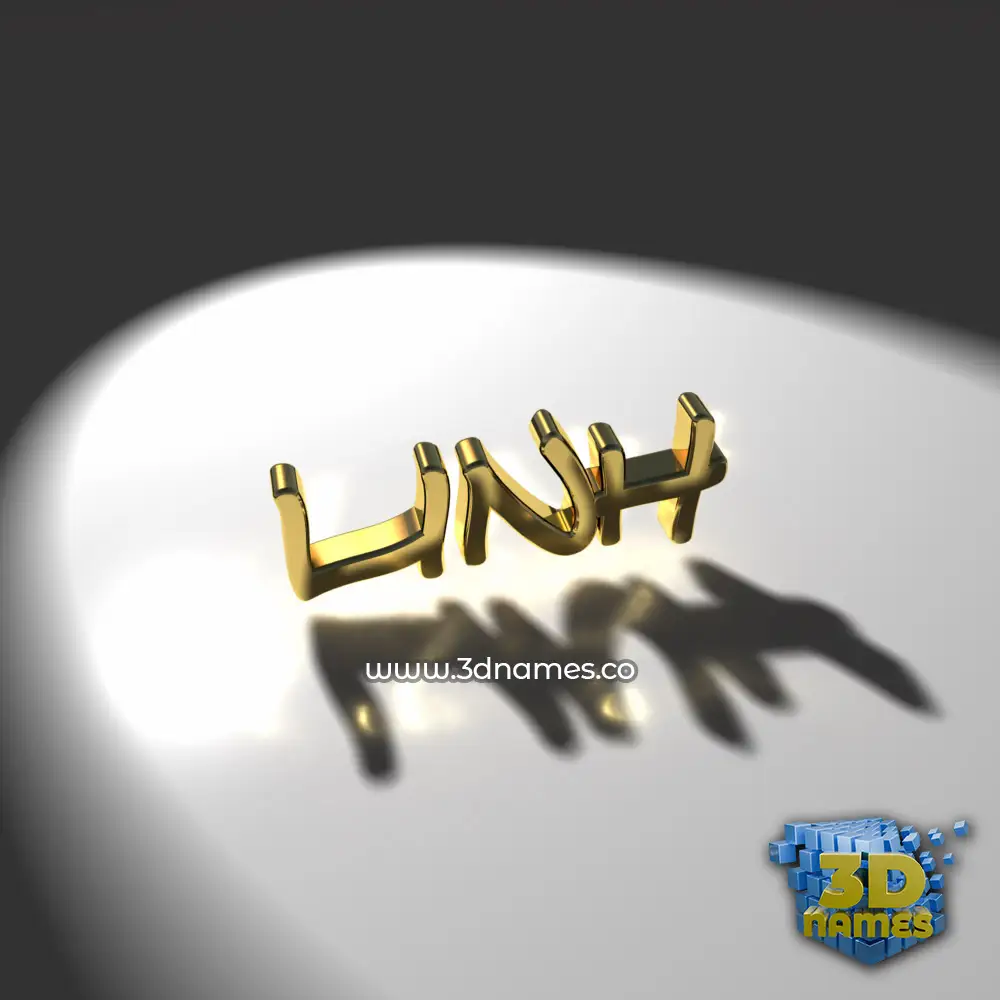linh in Gold Shine style - 3D name wallpaper