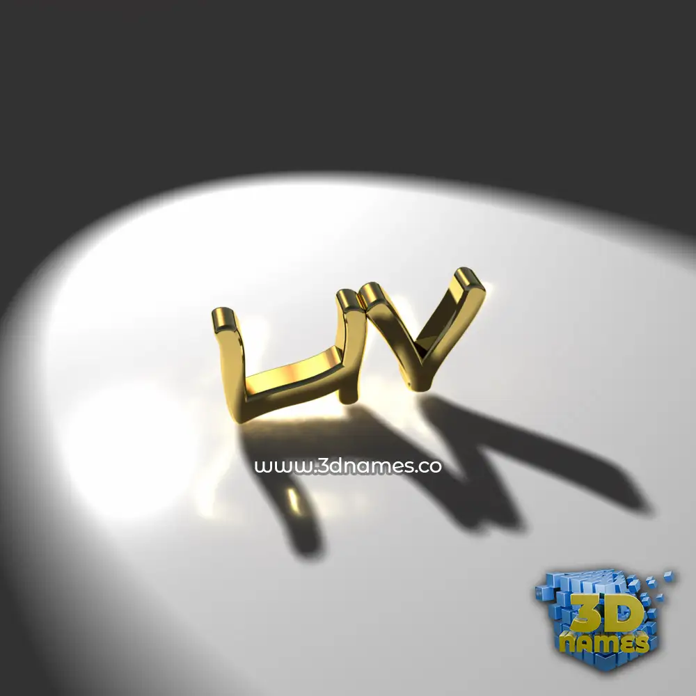liv in Gold Shine style - 3D name wallpaper