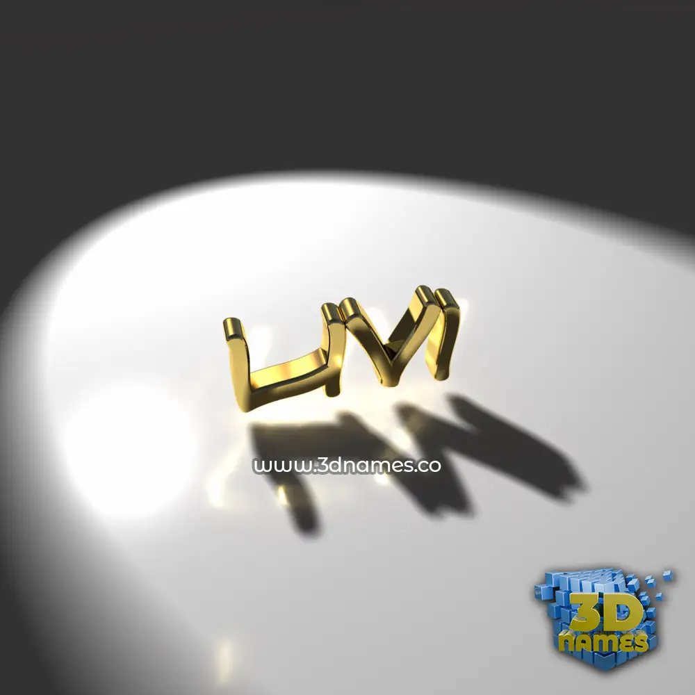 livi in Gold Shine style - 3D name wallpaper