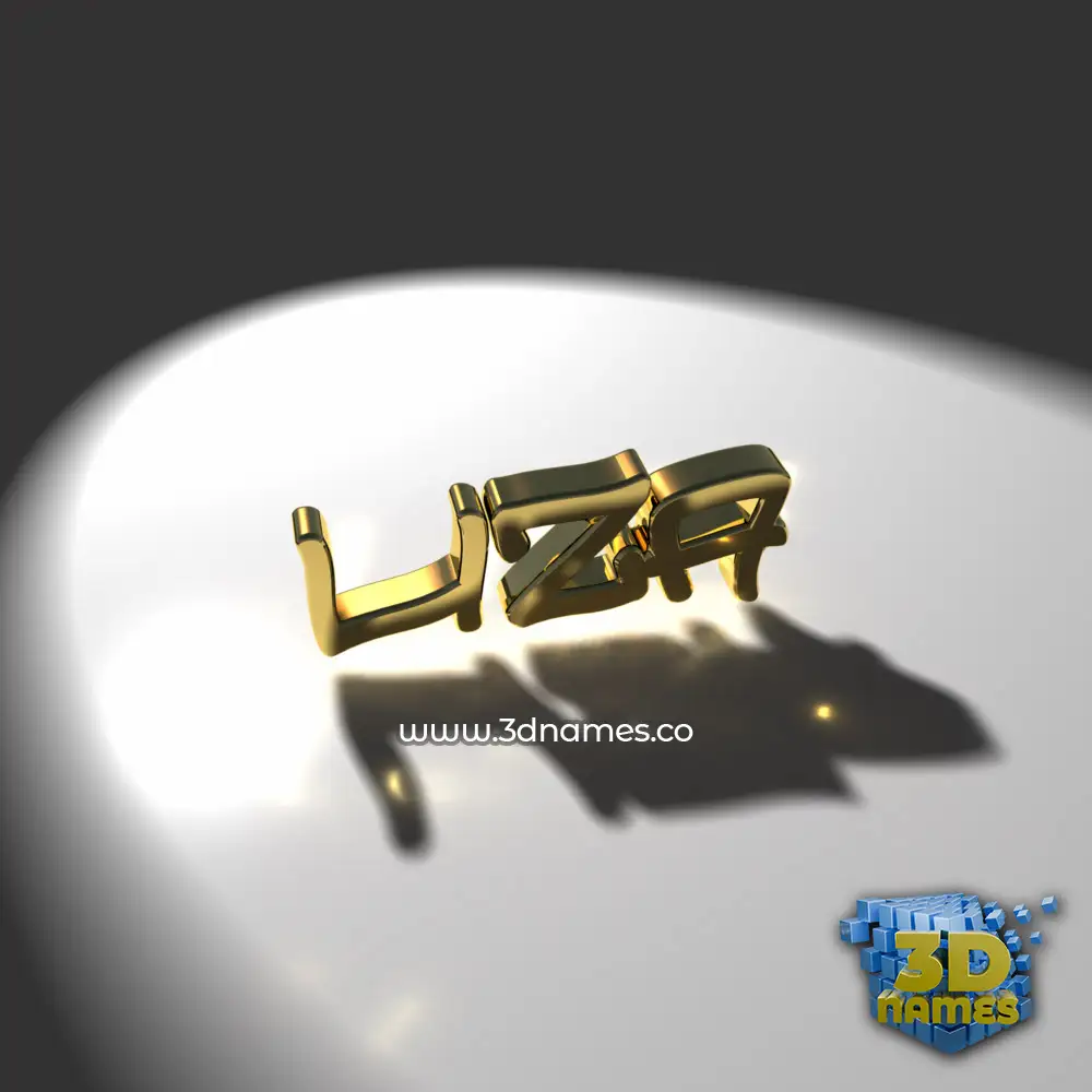 liza in Gold Shine style - 3D name wallpaper