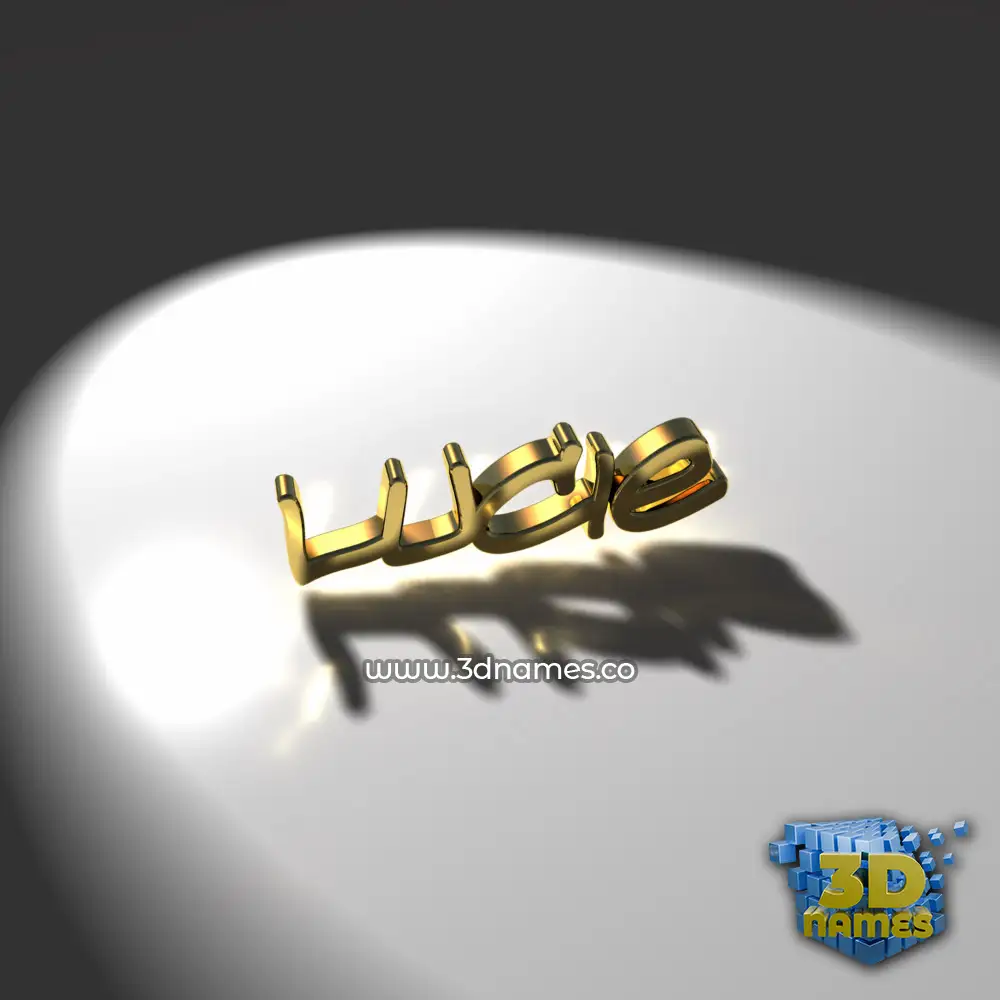 lucie in Gold Shine style - 3D name wallpaper
