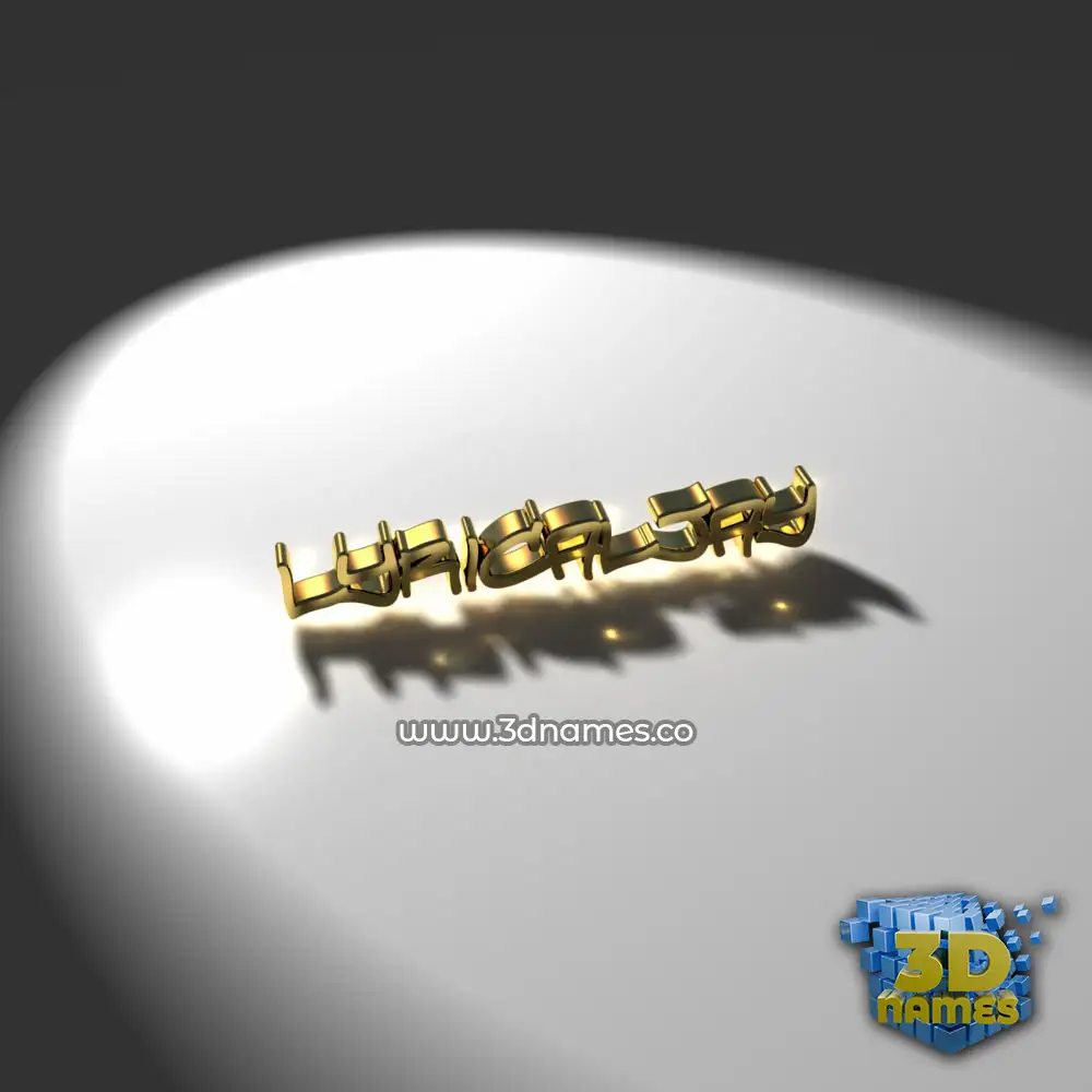 lyricaljay in Gold Shine style - 3D name wallpaper