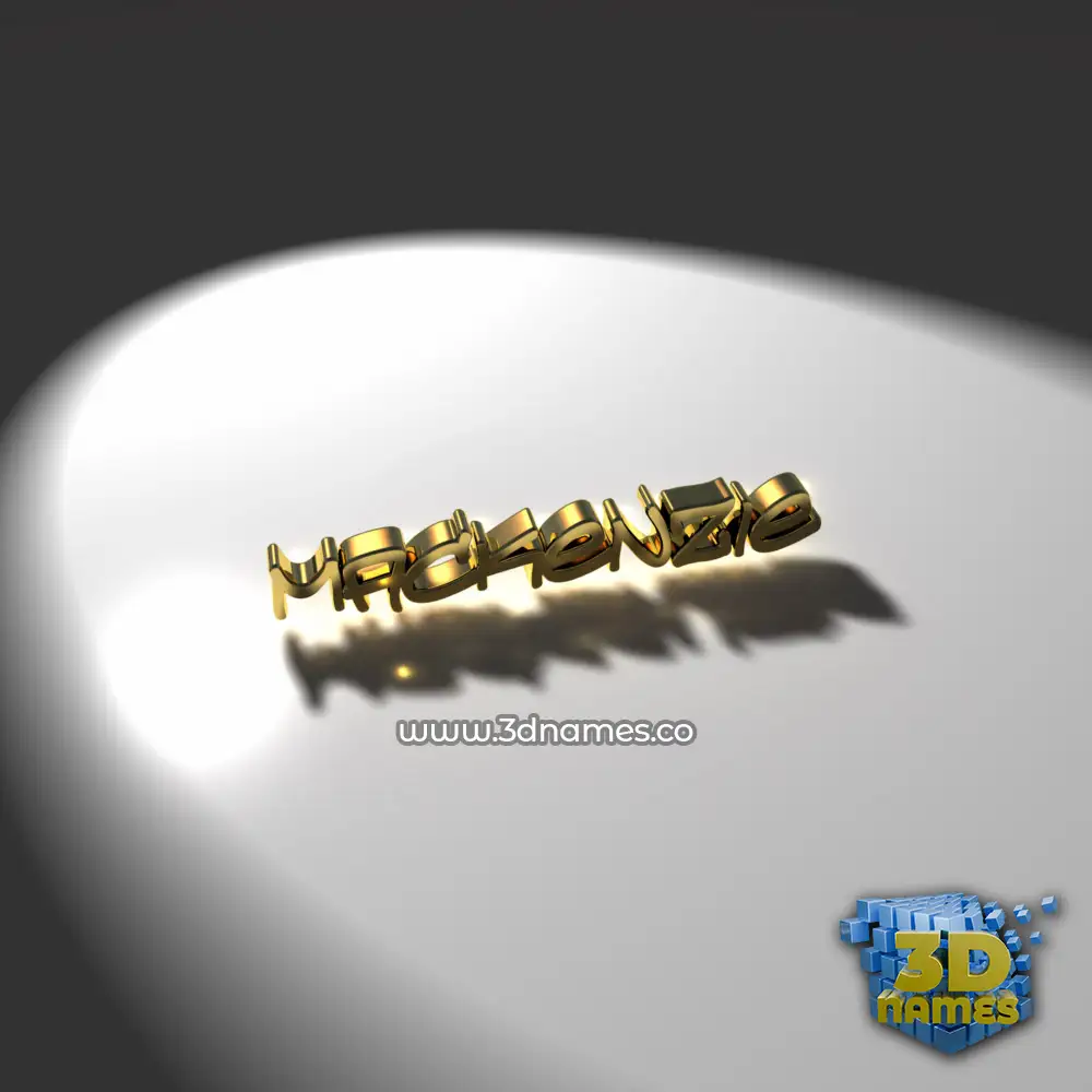 mackenzie in Gold Shine style - 3D name wallpaper