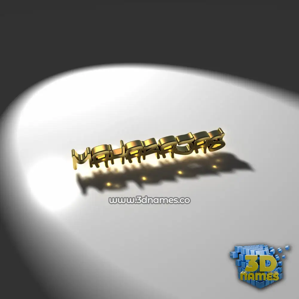 maharajas in Gold Shine style - 3D name wallpaper