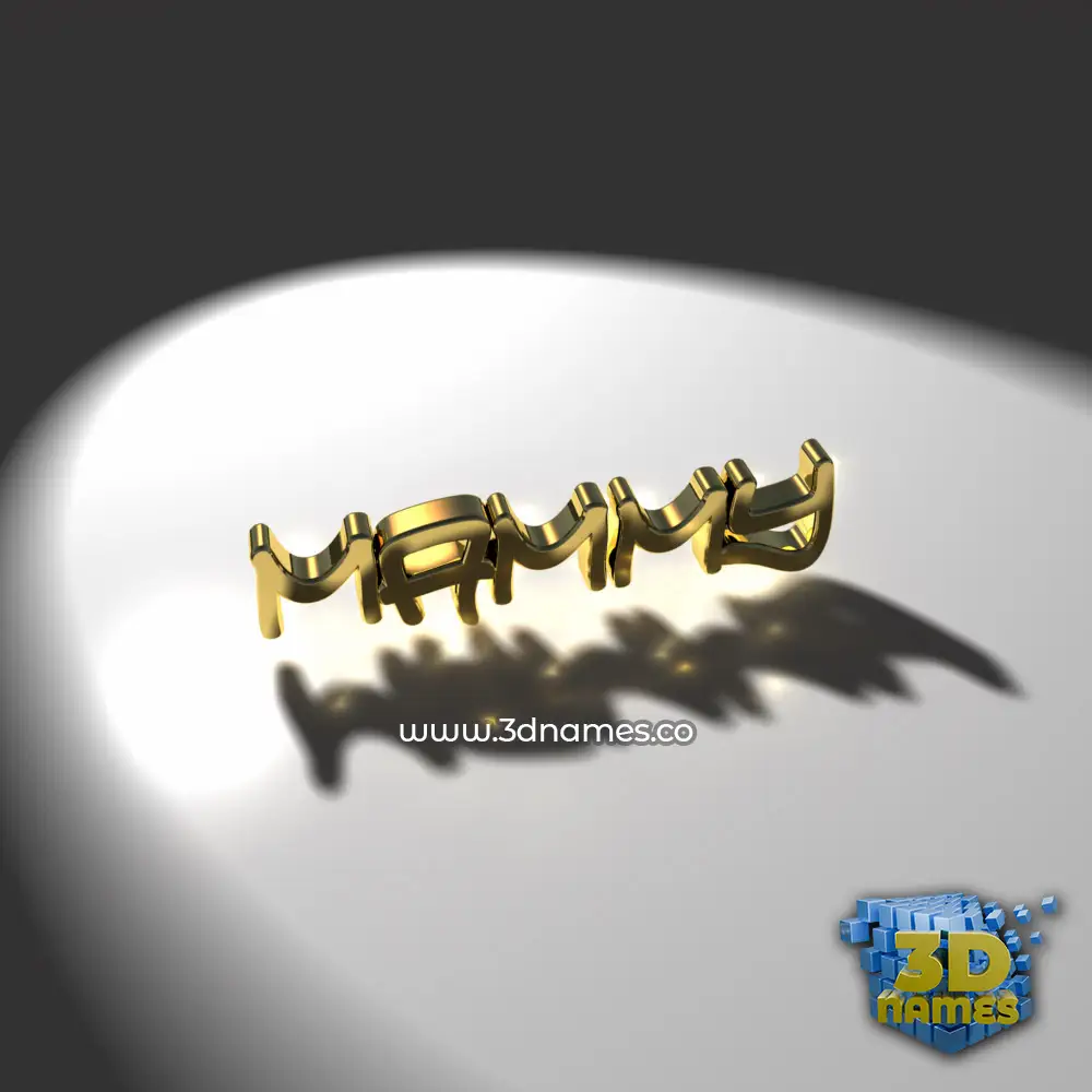 mammy in Gold Shine style - 3D name wallpaper