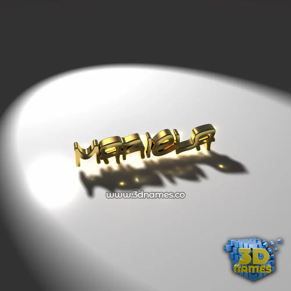 mariela in Gold Shine style - 3D name wallpaper
