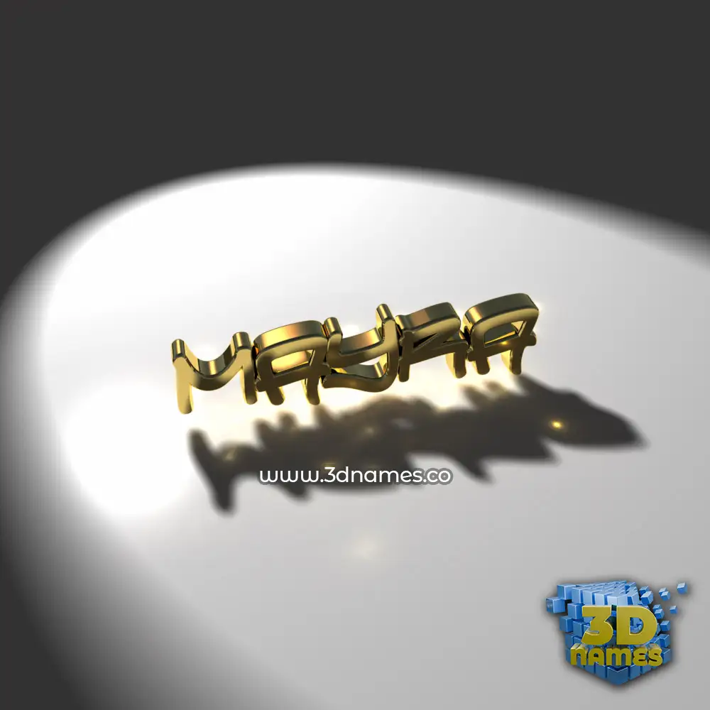 mayra in Gold Shine style - 3D name wallpaper