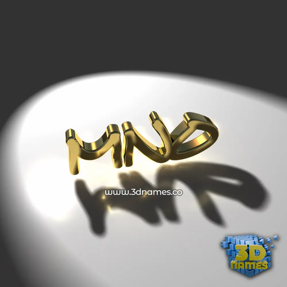 mno in Gold Shine style - 3D name wallpaper