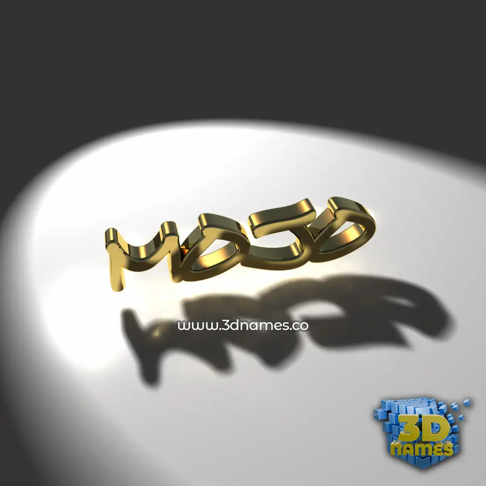 mojo in Gold Shine style - 3D name wallpaper