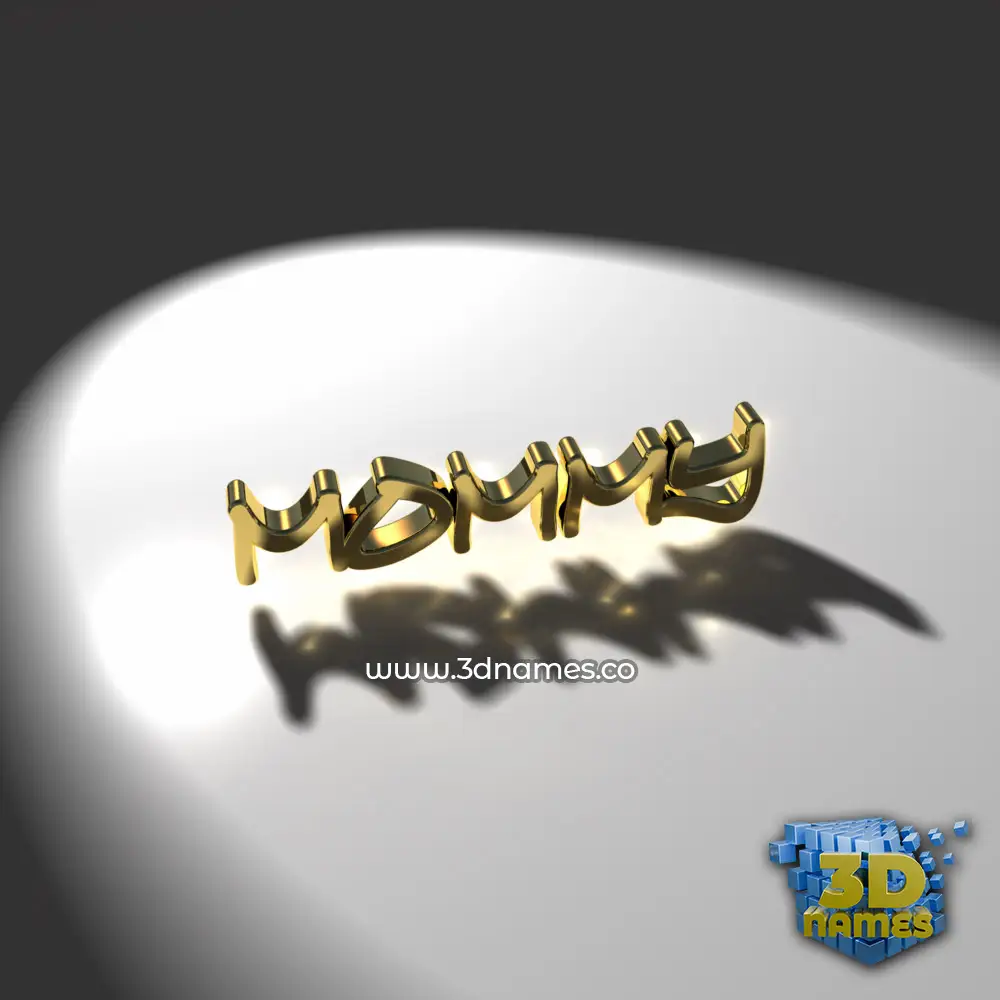 mommy in Gold Shine style - 3D name wallpaper
