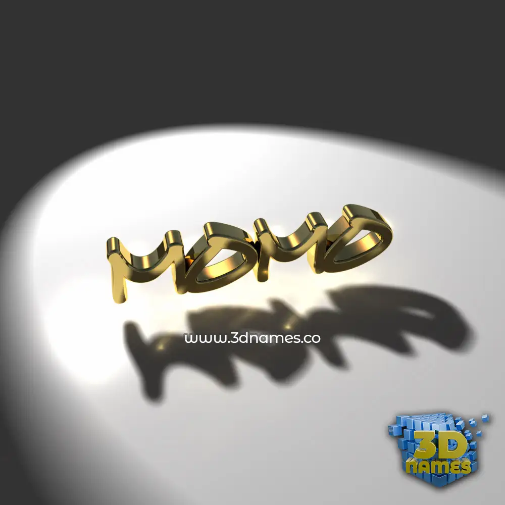 momo in Gold Shine style - 3D name wallpaper