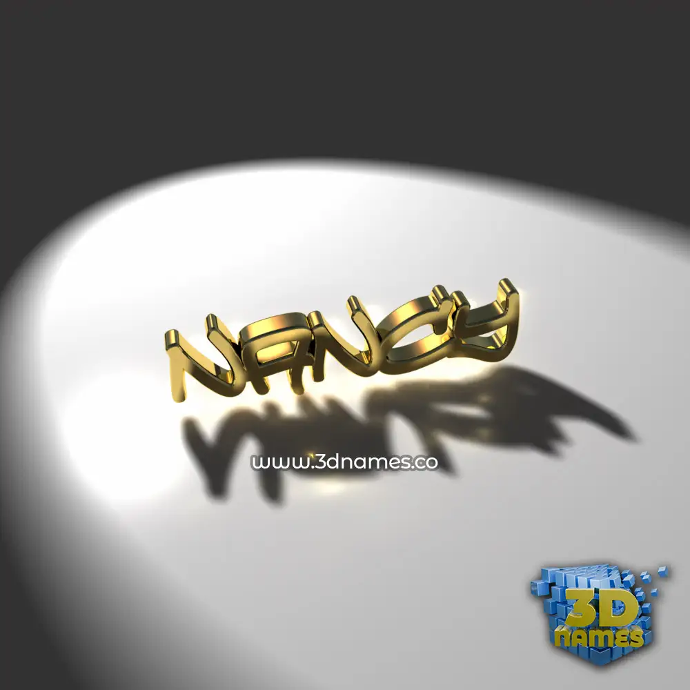 nancy in Gold Shine style - 3D name wallpaper