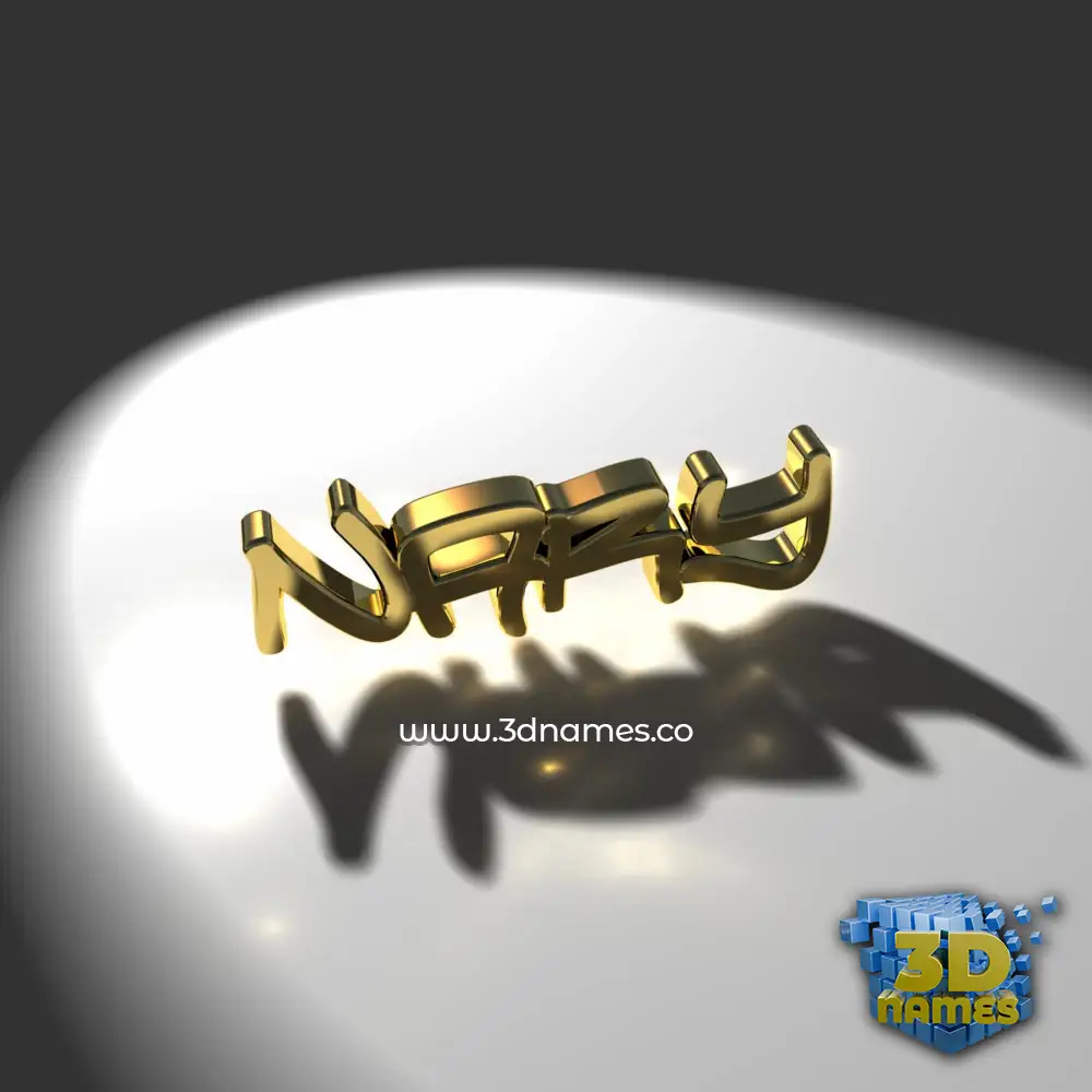 nary in Gold Shine style - 3D name wallpaper