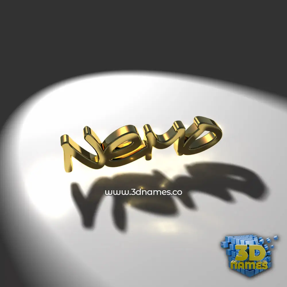 nemo in Gold Shine style - 3D name wallpaper