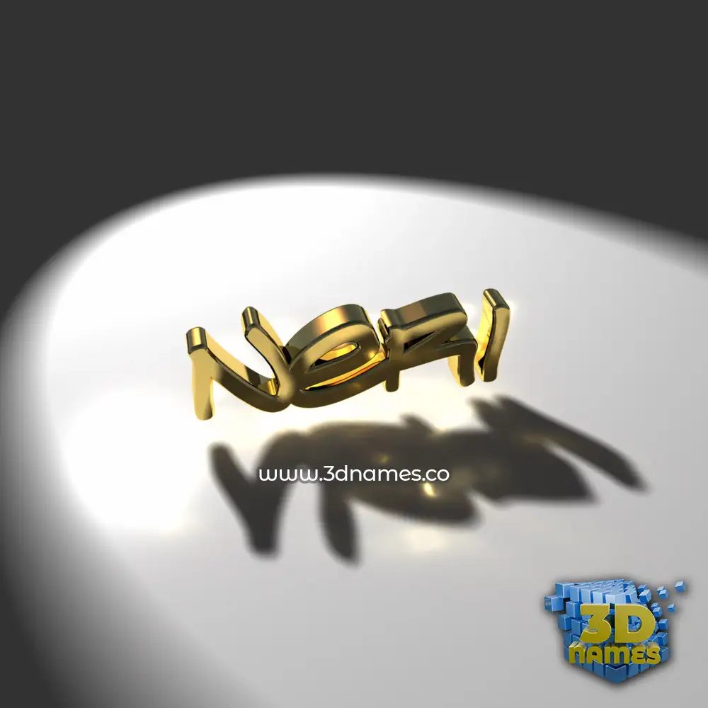 neri in Gold Shine style - 3D name wallpaper