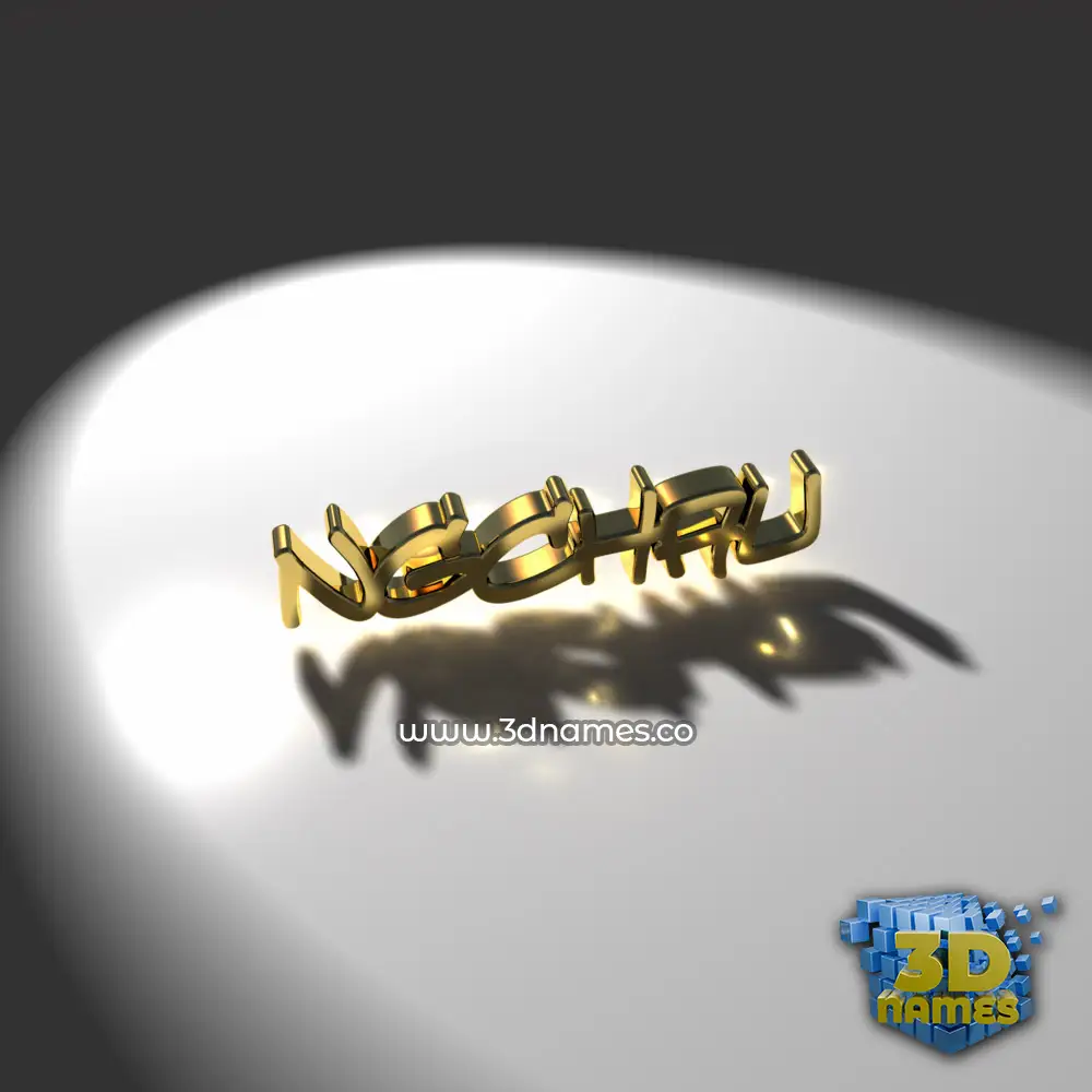 ngchau in Gold Shine style - 3D name wallpaper