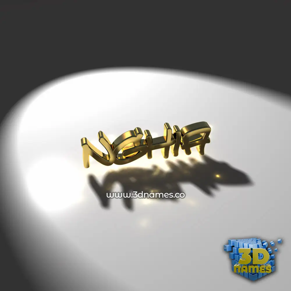 nghia in Gold Shine style - 3D name wallpaper