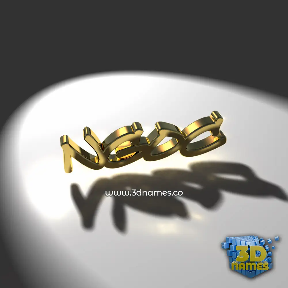 ngoc in Gold Shine style - 3D name wallpaper