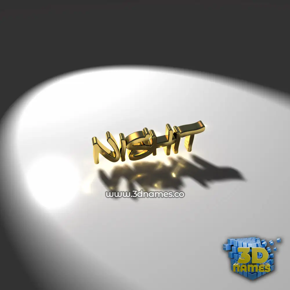 nishit in Gold Shine style - 3D name wallpaper