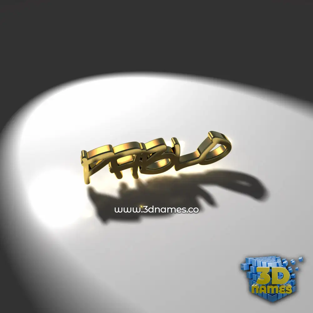 pablo in Gold Shine style - 3D name wallpaper