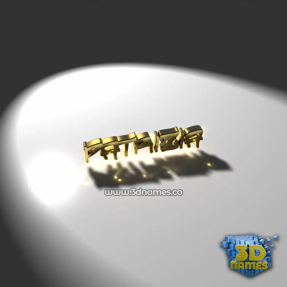 patrizia in Gold Shine style - 3D name wallpaper