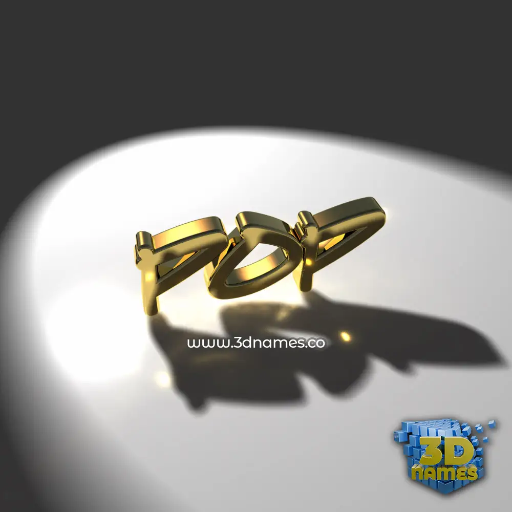 pop in Gold Shine style - 3D name wallpaper
