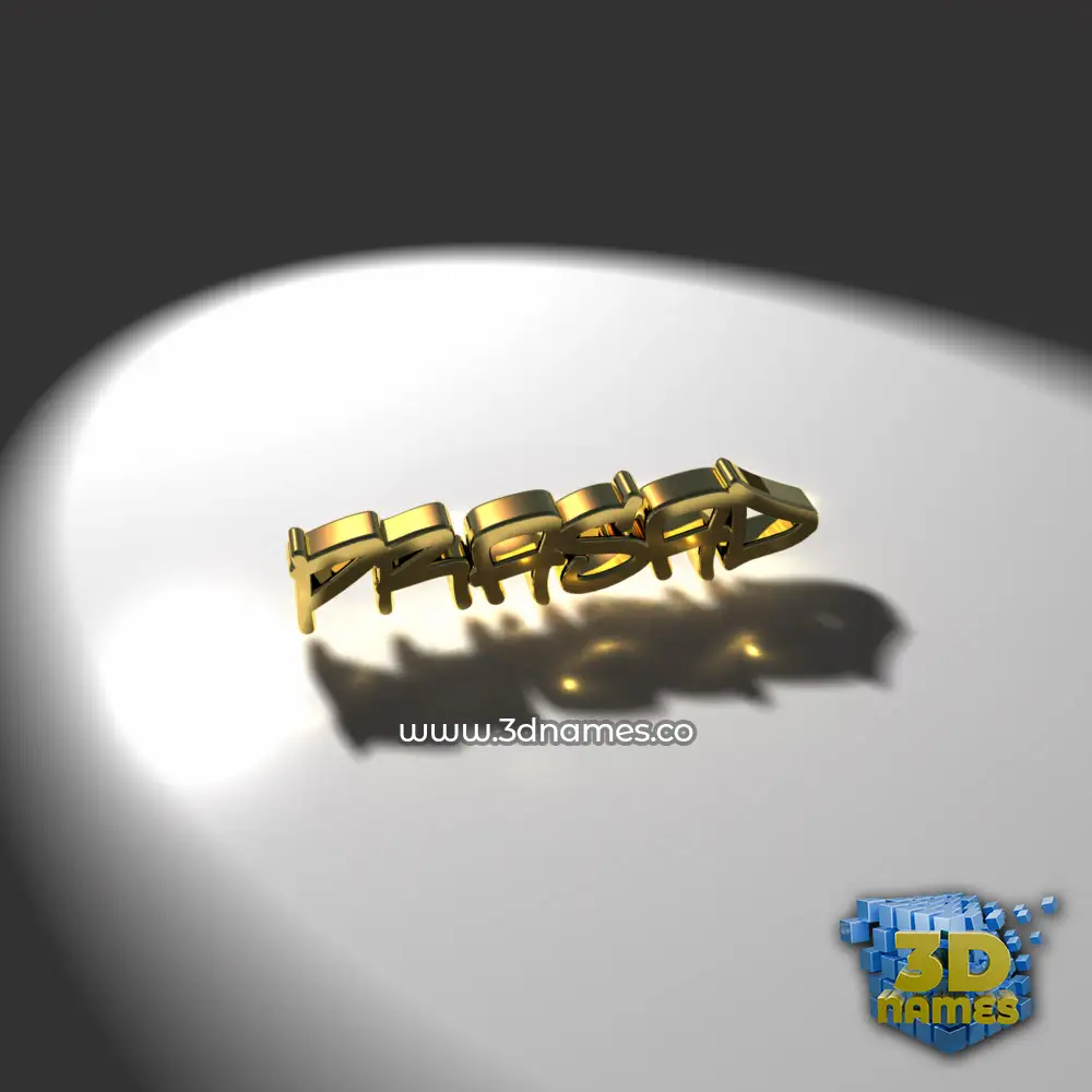 prasad in Gold Shine style - 3D name wallpaper