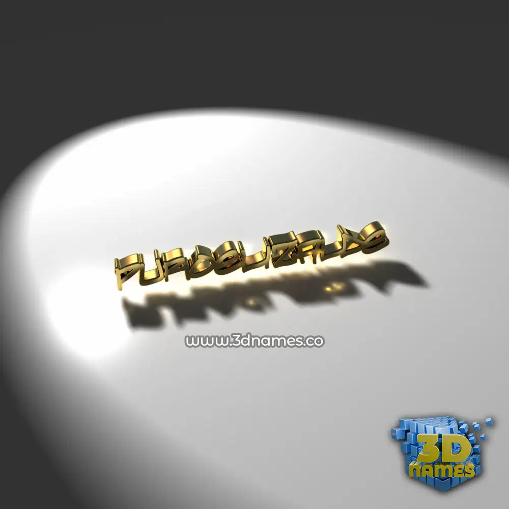 puroelizalde in Gold Shine style - 3D name wallpaper