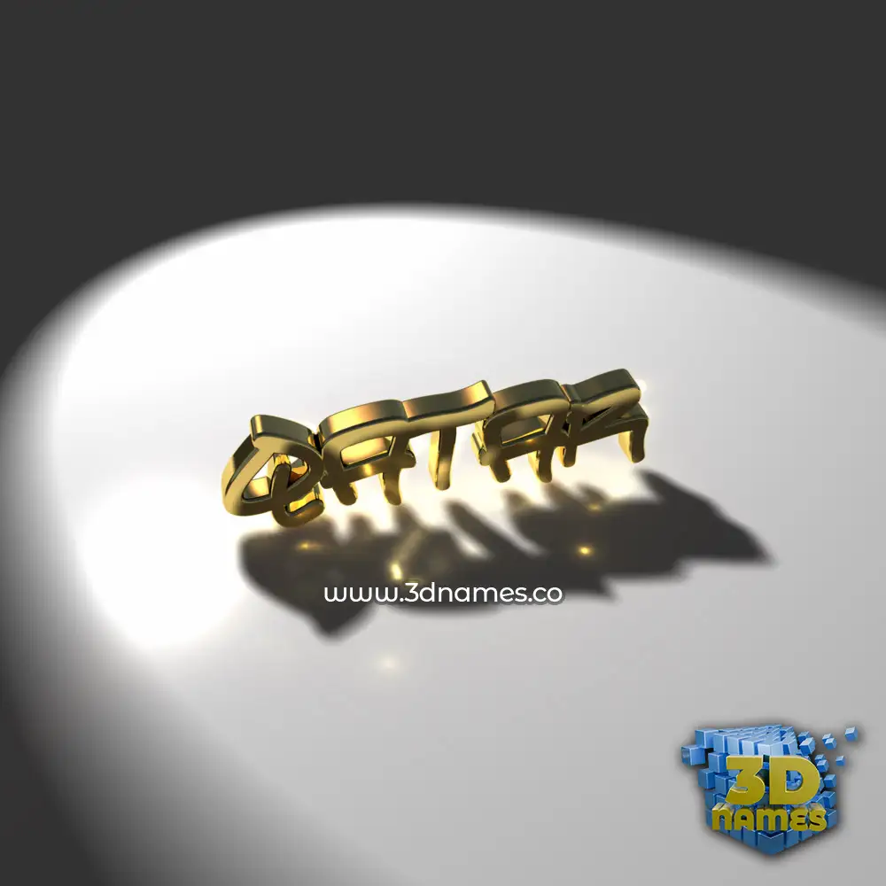 qatar in Gold Shine style - 3D name wallpaper