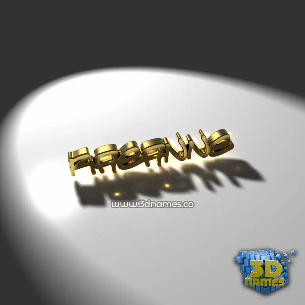 raeanne in Gold Shine style - 3D name wallpaper