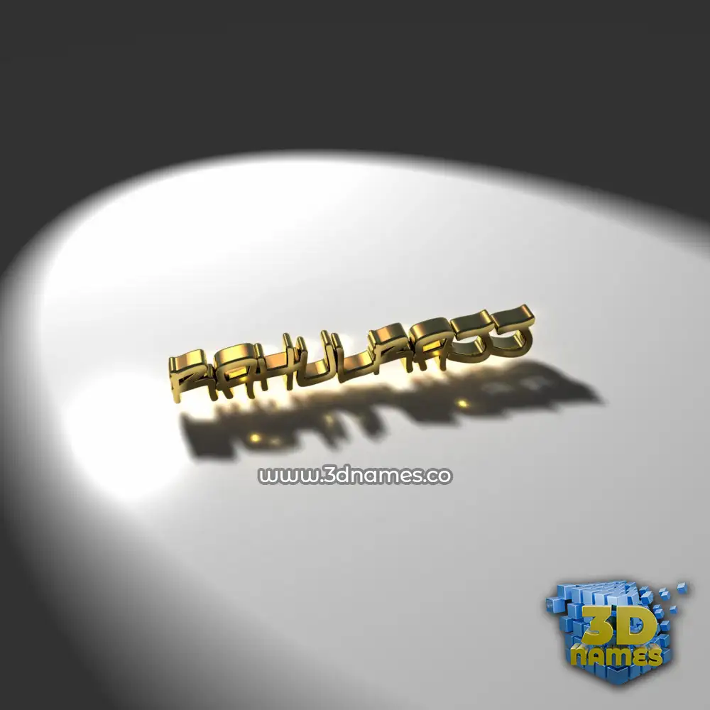 rahulrajj in Gold Shine style - 3D name wallpaper