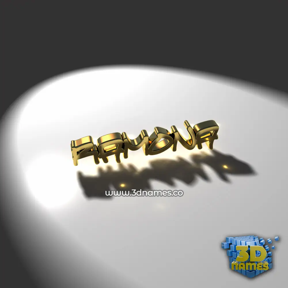 ramona in Gold Shine style - 3D name wallpaper