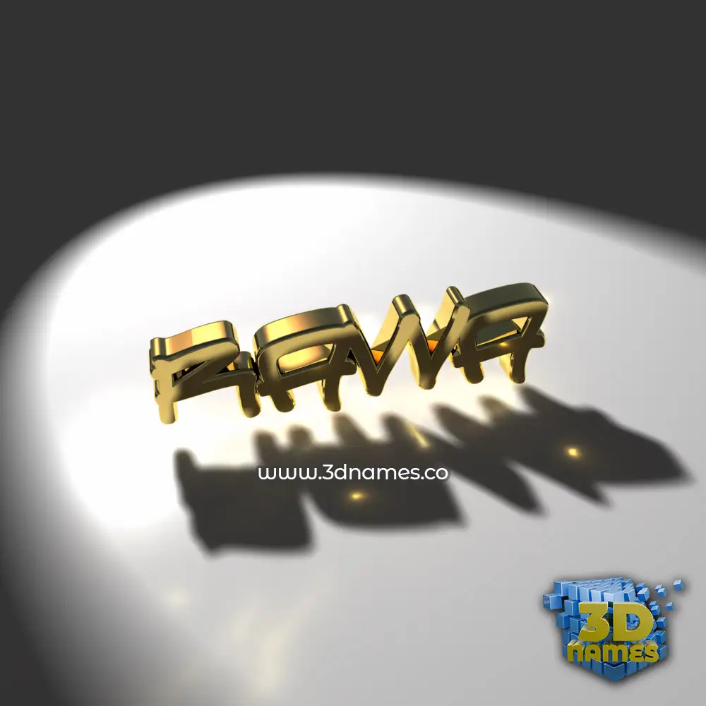 rawa in Gold Shine style - 3D name wallpaper
