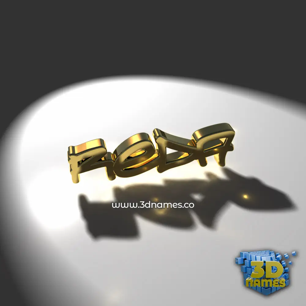 reda in Gold Shine style - 3D name wallpaper