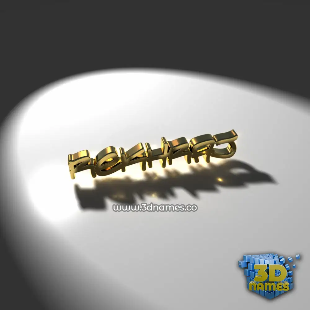 rekhraj in Gold Shine style - 3D name wallpaper