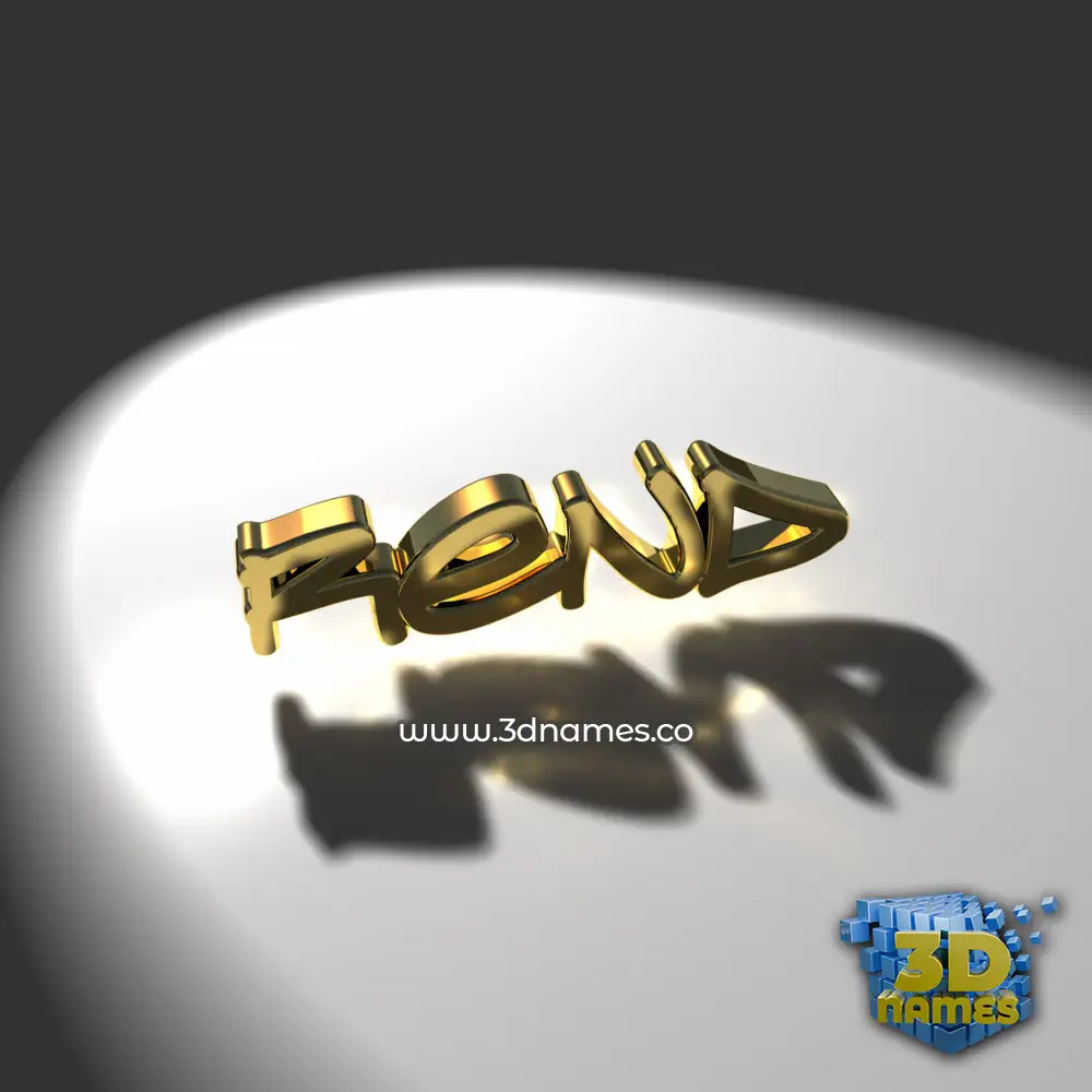 rend in Gold Shine style - 3D name wallpaper