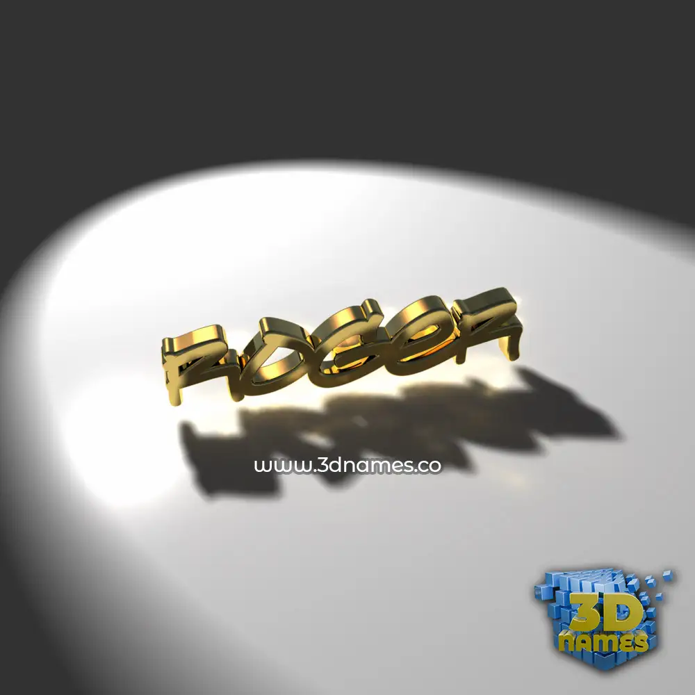roger in Gold Shine style - 3D name wallpaper