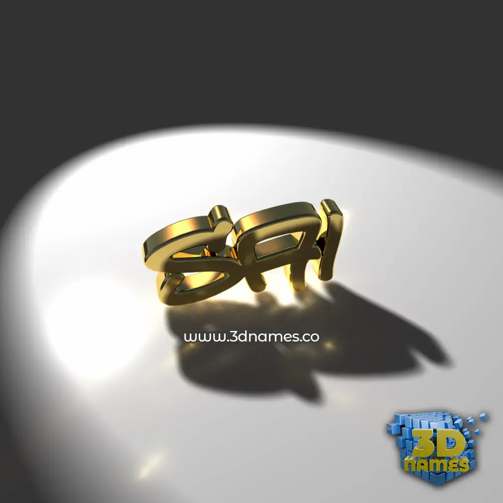 sai in Gold Shine style - 3D name wallpaper