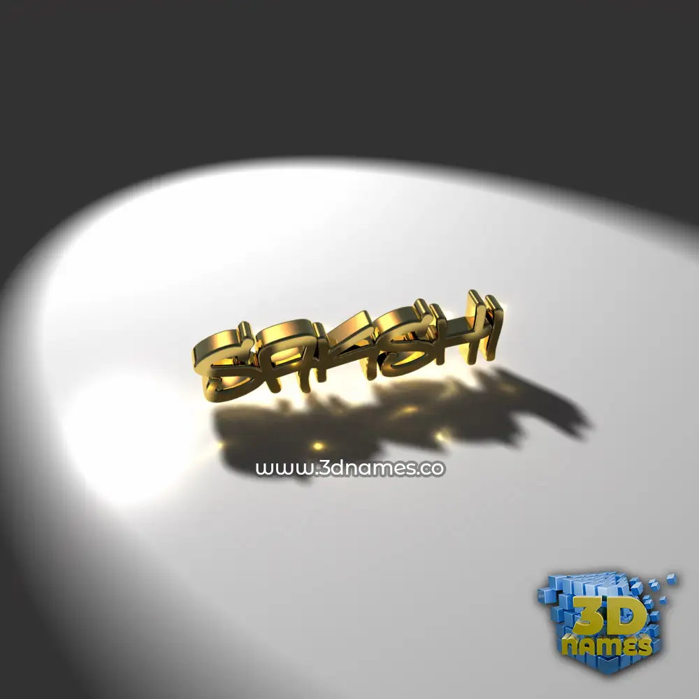 sakshi in Gold Shine style - 3D name wallpaper