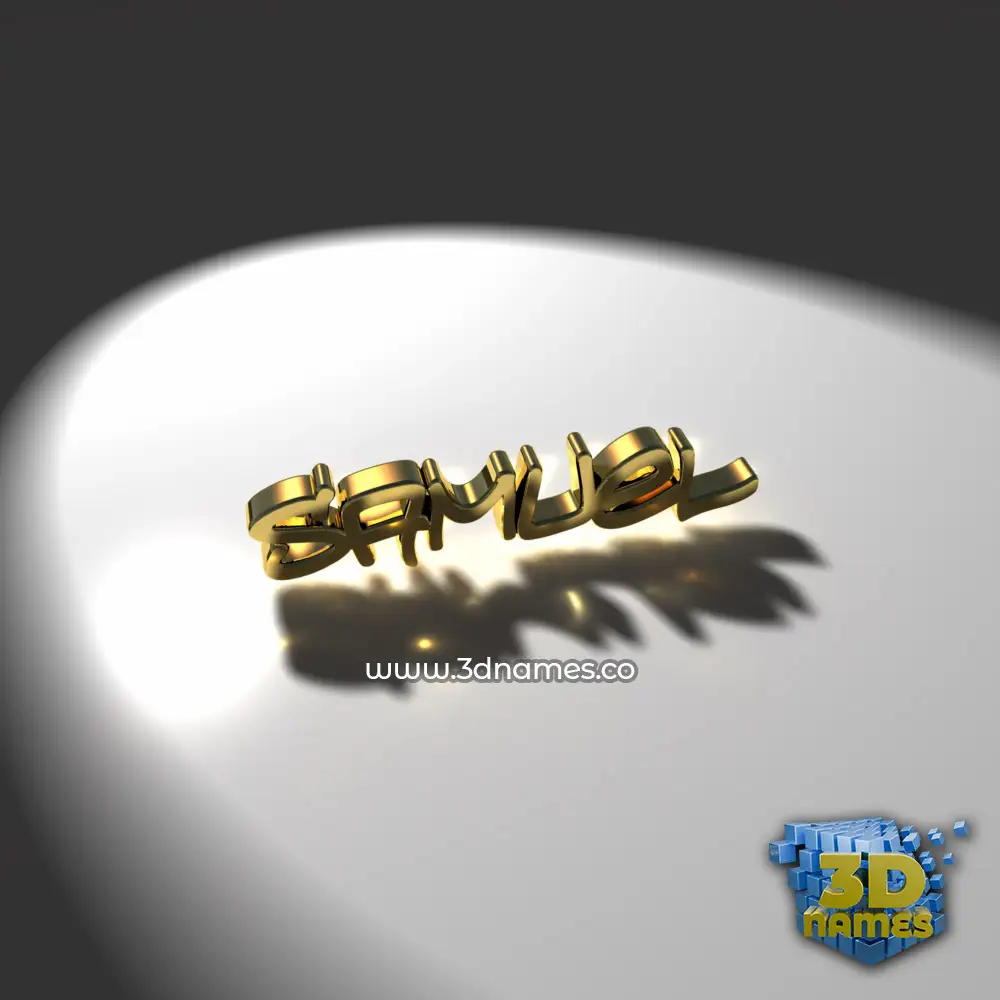 samuel in Gold Shine style - 3D name wallpaper