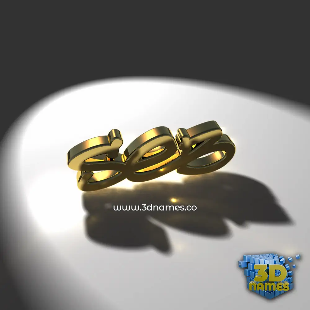 seb in Gold Shine style - 3D name wallpaper