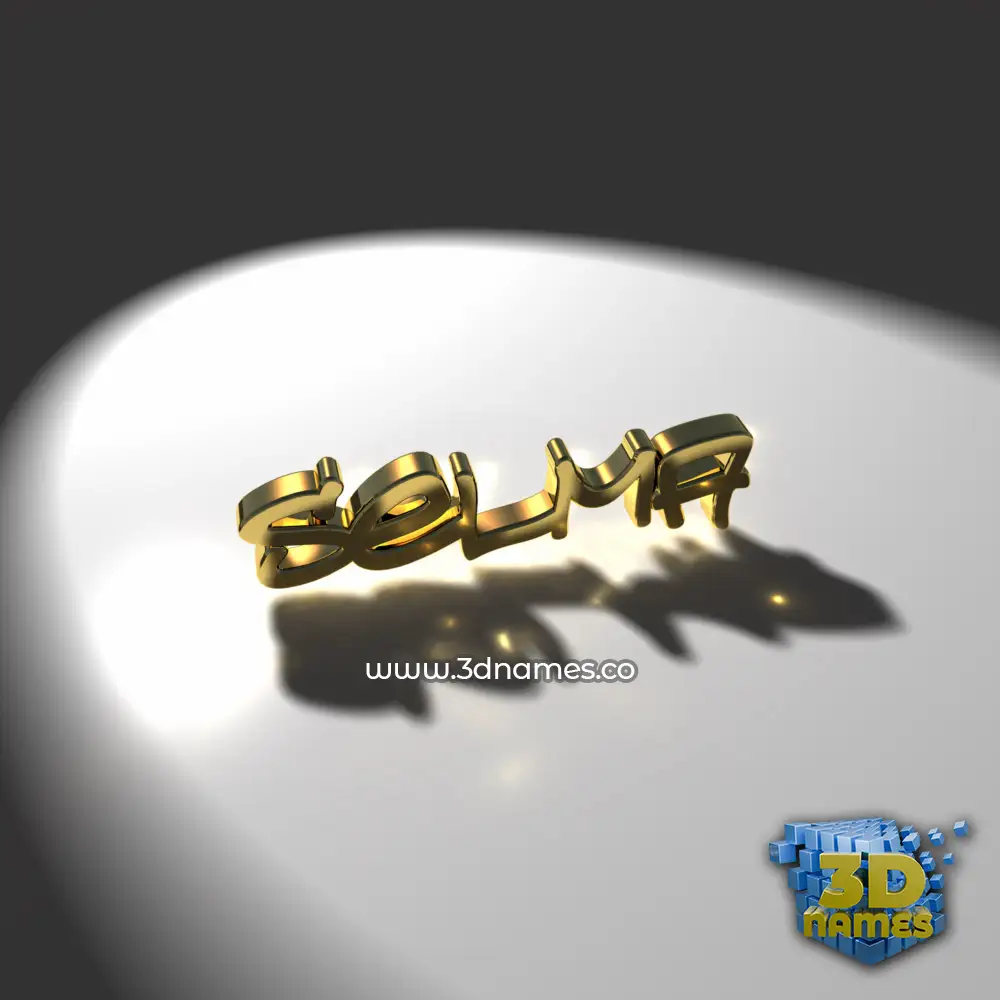selma in Gold Shine style - 3D name wallpaper