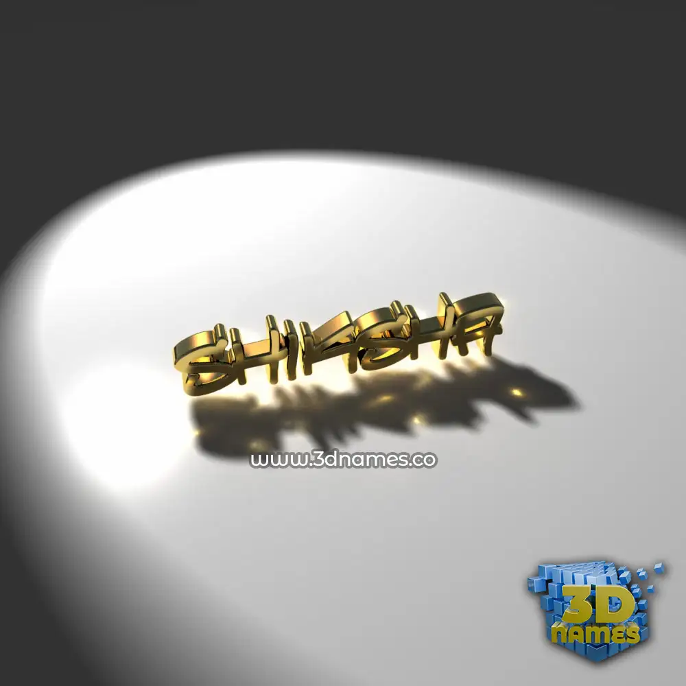 shiksha in Gold Shine style - 3D name wallpaper