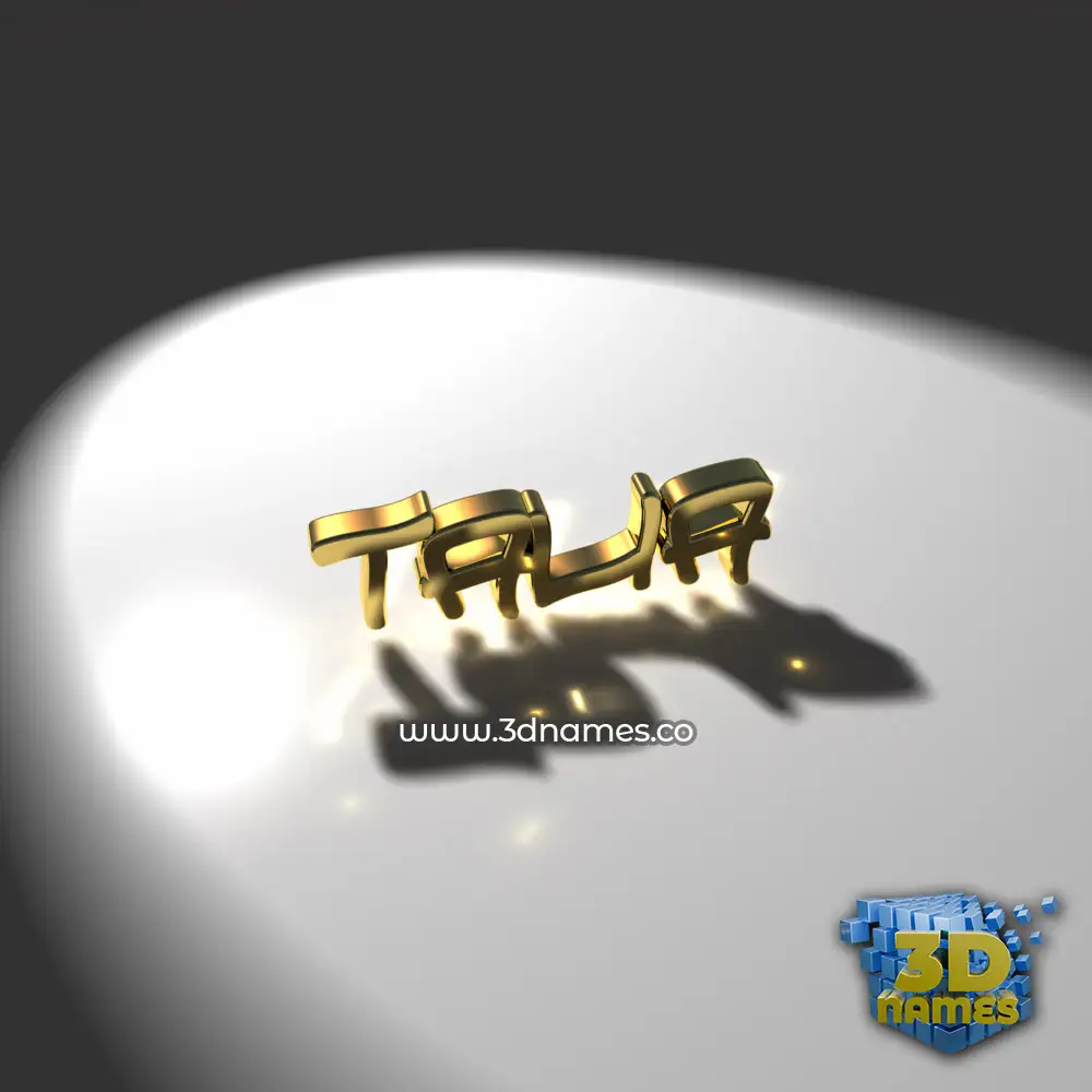 talia in Gold Shine style - 3D name wallpaper