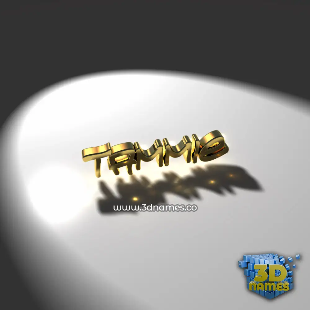 tammie in Gold Shine style - 3D name wallpaper