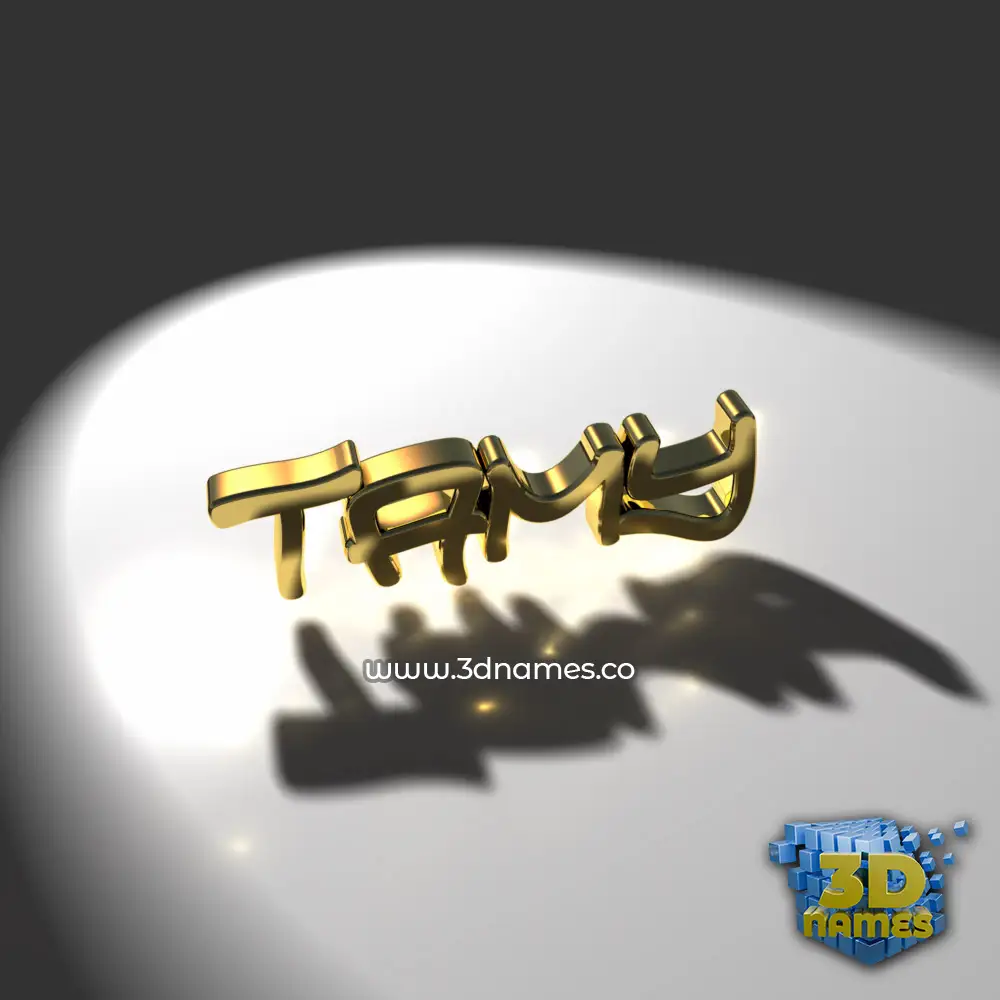 tamy in Gold Shine style - 3D name wallpaper