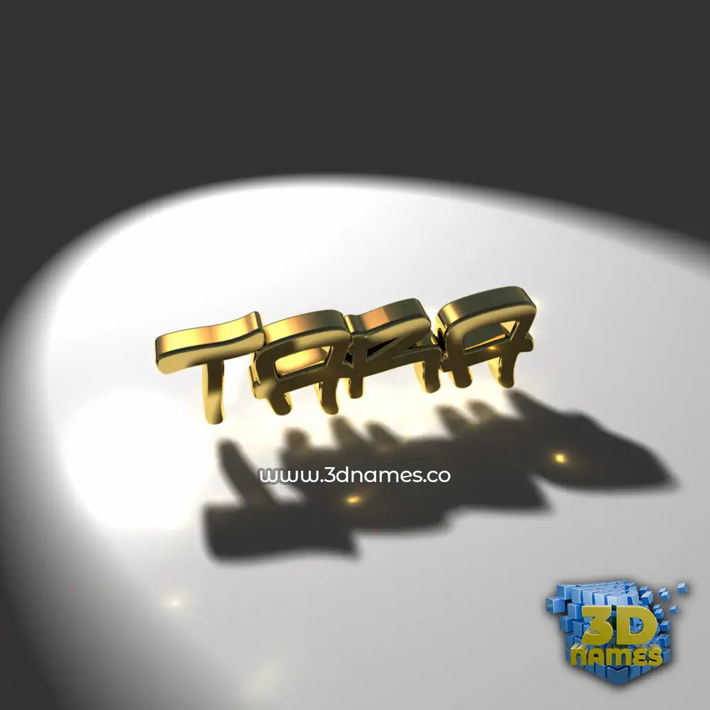 tara in Gold Shine style - 3D name wallpaper